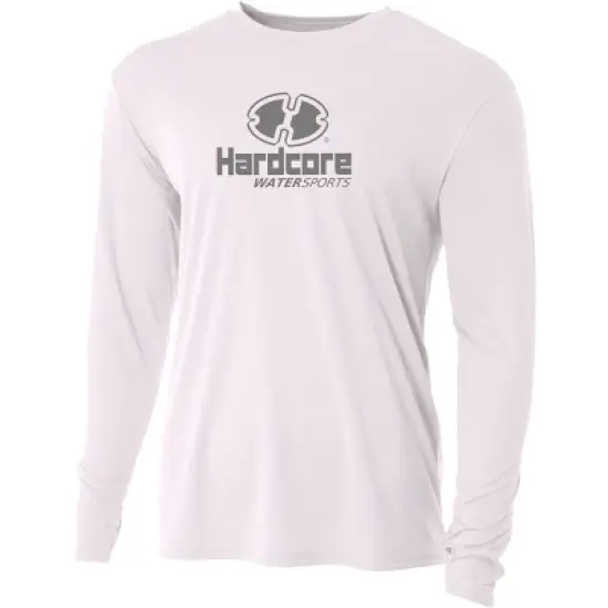 Hardcore Men's Long Sleeve Loose Fit Rash Guard Surf Shirt Water Sports Swimwear image {10}