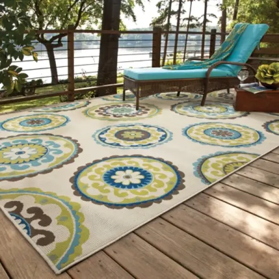 Cozumel Medallion Patio Rug image {3}