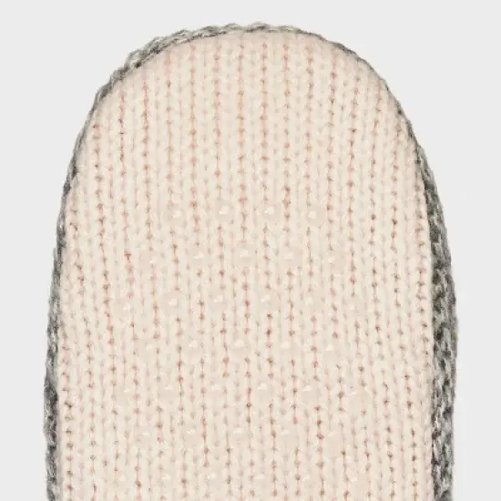 Women's Marled Knit Faux Shearling Lined Booties with Grippers - Stars Above&trade; 4-10 image {4}