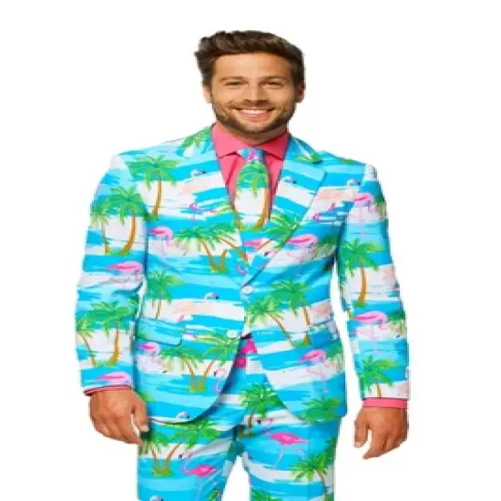 OppoSuits Men's Suit - Flaminguy - Multicolor image {3}