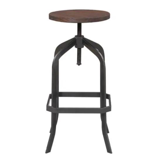 Court Adjustable Backless Barstool Brown - Picket House Furnishings image {3}