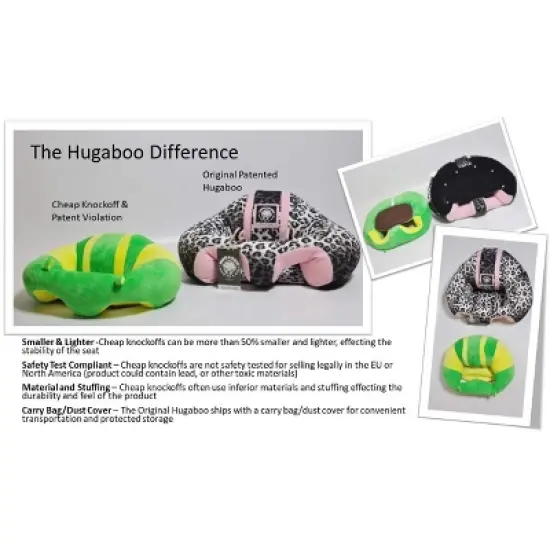 The Original Hugaboo HUG4215 Infant Sitting Chair, Cotton Candy image {3}