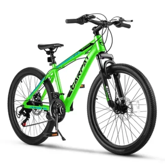 24 inch Mountain Bike Bicycle with Full/Front Suspension,Steel Frame and Dual Disc Brakes for Adults Aluminium Frame Bike Shimano 21-Speed image {11}