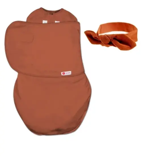 embe Newborn Swaddle Wrap and Bow Headband Set (0-3 months) image {5}