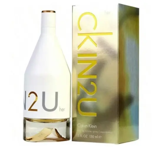 Ck In2U By Calvin Klein Women Red Currant Leaf, Pink Grapefruit, Sicilian Bergamot, Cactus, Orchid, Vanilla, Red Cedar, Amber Edt Spray 5 Oz image {1}