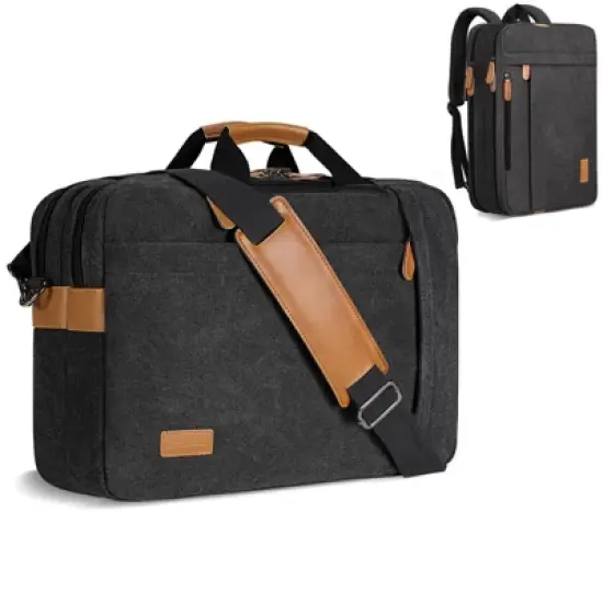 3 In 1 Laptop Bag for Men, 17 Inch Computer Bag Laptop Backpack image {6}