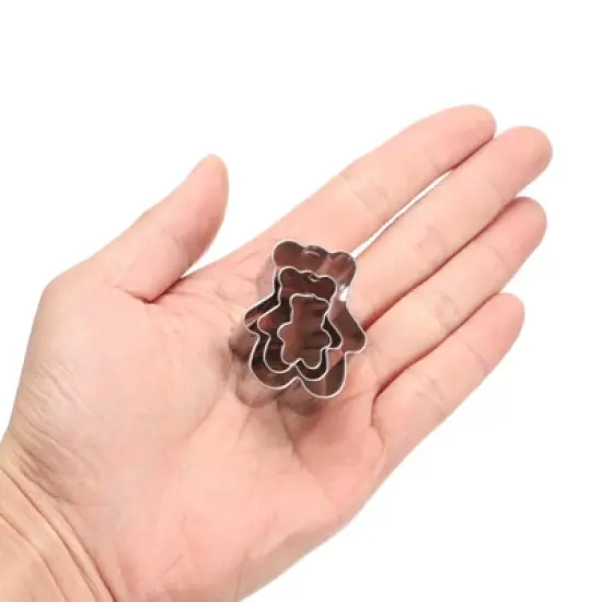 Unique Bargains Durable Rust-proof Dishwasher Safe Cookie Cutter Assorted Sizes 3 Pcs image {3}