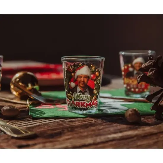 National Lampoons Christmas Vacation 4 Piece Mini Glass Set image {4}