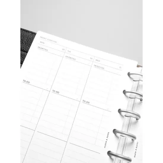 2026 Dated Weekly Task Planner Insert | Monday Start | Cloth & Paper image {4}