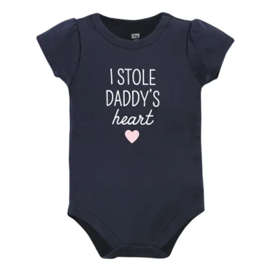 Hudson Baby Infant Boys Cotton Bodysuit and Pant Set, Bold Mom Dad image {2}