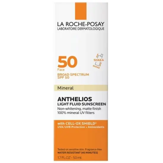 La Roche Posay Anthelios Ultra-Light Fluid Mineral Face Sunscreen with Zinc Oxide &ndash; SPF 50 - 1.7 fl oz image {5}