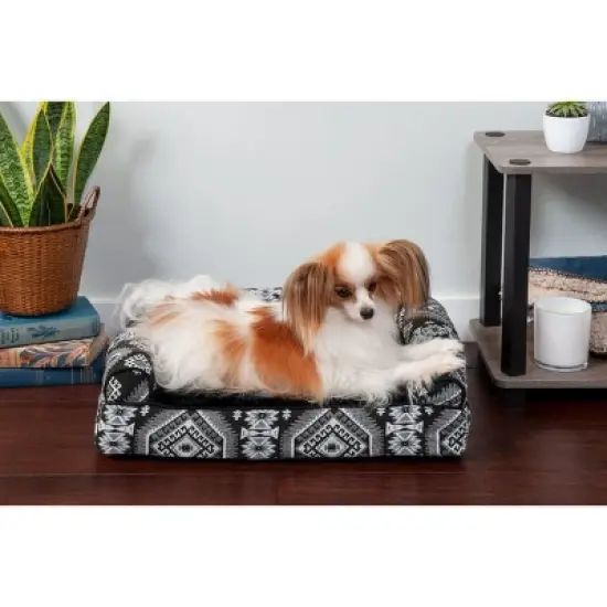 FurHaven Southwest Kilim Cooling Gel Top Memory Foam Sofa Dog Bed image {2}
