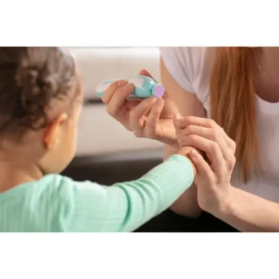 Baby Electric Nail Trimmer Kit with Light, Quiet Operation, 6 Interchangeable Heads for Gentle Precise Baby Nail Care and Polishing Baby Nail Trimmer image {4}