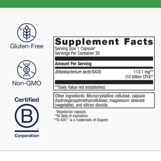 Metagenics UltraFlora Control Probiotic - Daily Probiotic Supplement to Help Support Healthy Body Weight Regulation - 30 Servings image {1}