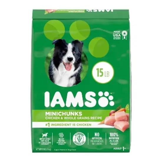  IAMS Proactive Health Minichunks Chicken & Whole Grains Recipe Adult Premium Dry Dog Food image {8}