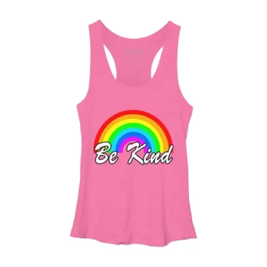 Design By Humans Be Kind Autism Awareness Rainbow Choose Kindness By Racerback Tank Top image {2}