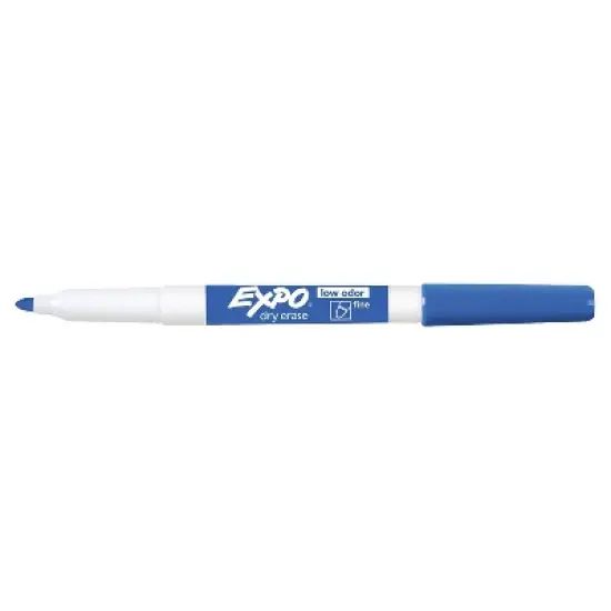 Expo Dry Erase Markers Fine Tip Blue 12/Pack (86003) image {1}