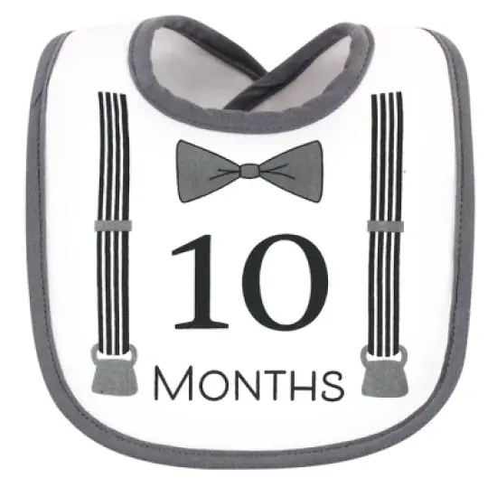 Hudson Baby Infant Boy Cotton Bibs 12pk, Brand New, One Size image {10}