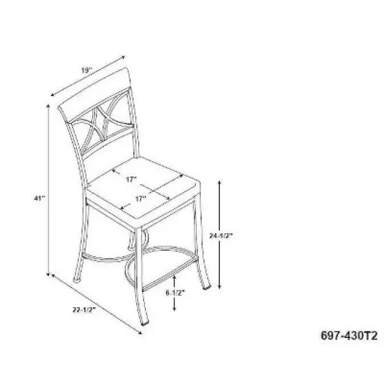 5pc Carter Gathering Dining Sets Brown - Powell Company image {14}