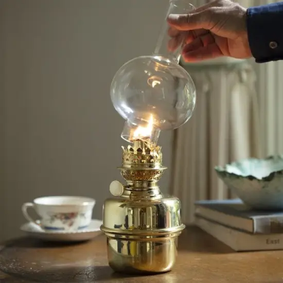 Kings County Tools Brass Captain&rsquo;s Shade Oil Lamp image {5}