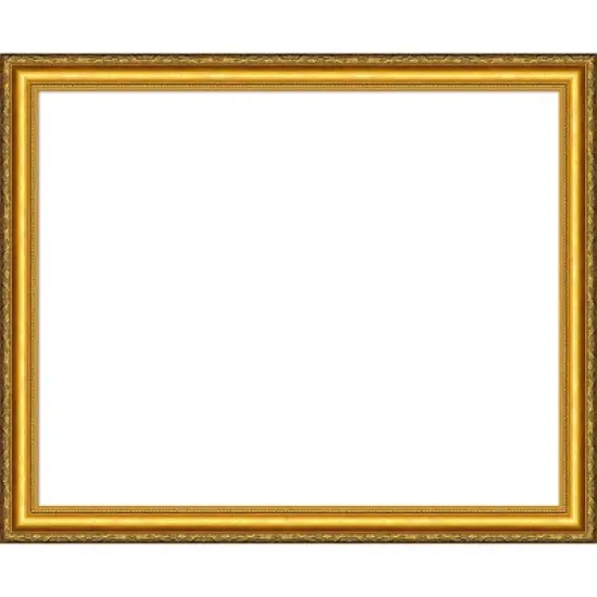 Amanti Art Colonial Embossed Gold Framed Dry Erase Magnetic Board image {15}