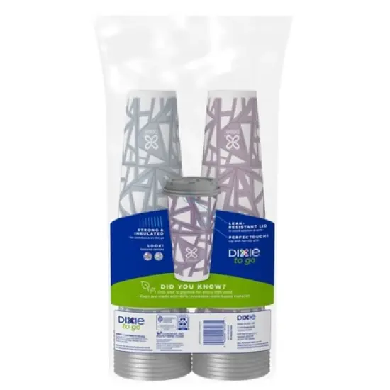 Dixie To Go Disposable Hot Cups - 20oz image {1}