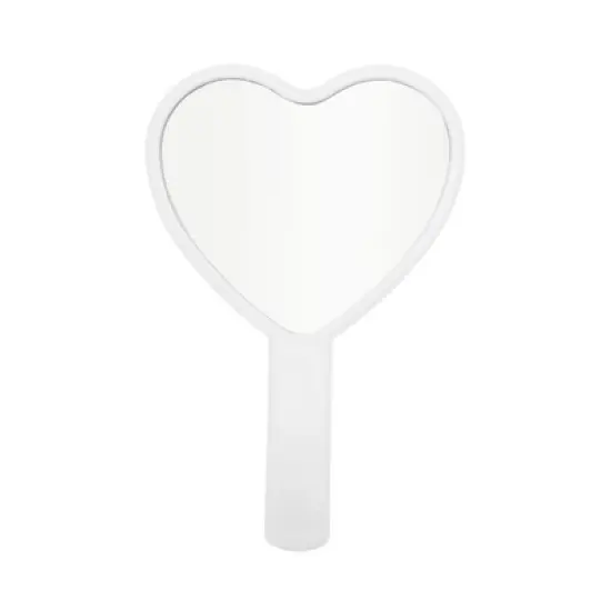 Unique Bargains Heart-shaped Handheld Mirror 1 Pc image {5}