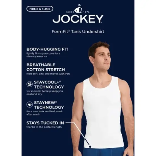 Jockey Men's FormFit Cotton Stretch Tank image {2}