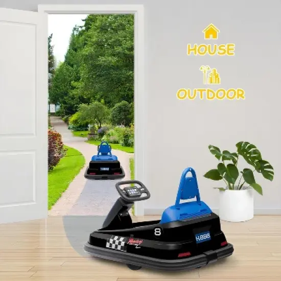 Baby Bumper Car 6V Electric Ride-On for Kids 3-6 Years, 360&iexcl;&atilde; Spin, 2 Speeds, Lights, Music & Horn, Toddler Ride-On Toy for Boys Girls image {3}