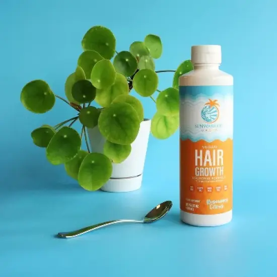 Oasis Liquid Hair Growth Supplement, Natural Liquid Hair Growth Serum for Thicker, Shinier & Stronger Hair, Rosemary Citrus, Sunwarrior, 90 svg 450mL image {6}