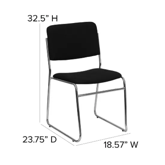 Flash Furniture HERCULES Series 500 lb. Capacity High Density Stacking Chair with Sled Base image {3}