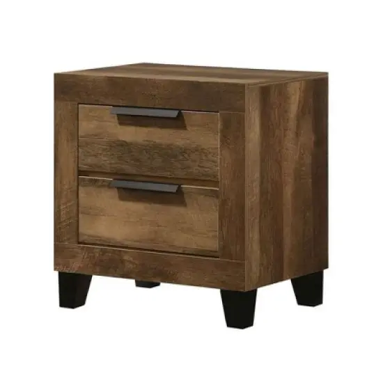 22" Morales Nightstand Rustic Oak Finish - Acme Furniture image {1}