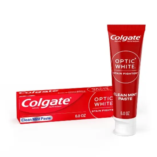 Colgate Optic White Stain Fighter Teeth Whitening Toothpaste - Clean Mint image {8}
