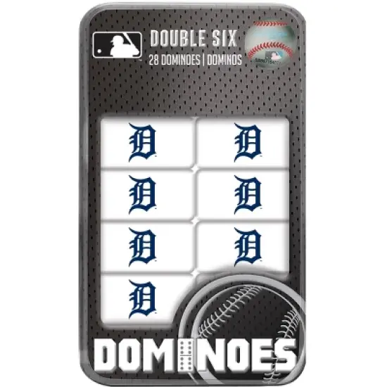 MasterPieces Officially Licensed MLB Detroit Tigers 28 Piece Dominoes Game for Adults image {1}