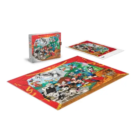 Silver Select Disney Mickey Through the Years 1000pc Puzzle: Buffalo Games Jigsaw, Fantasy Theme, Problem Solving image {1}