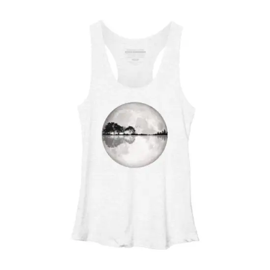 Women's Design By Humans Moonlight Nature Guitar II By Maryedenoa Racerback Tank Top image {5}