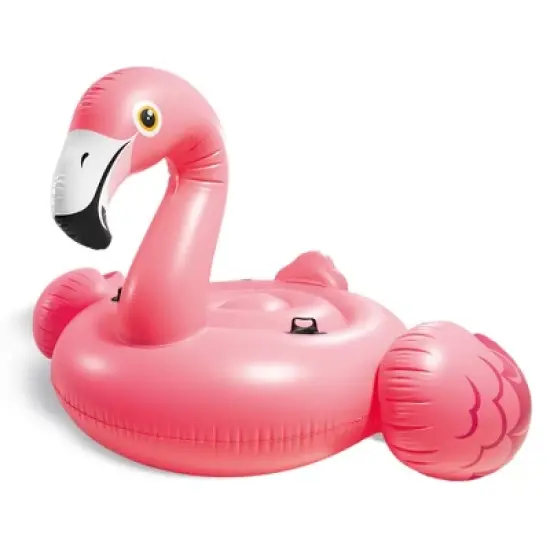 Intex 57288EP Giant Inflatable 80 Inch Mega Flamingo Ride On Pool Float (3 Pack) image {1}