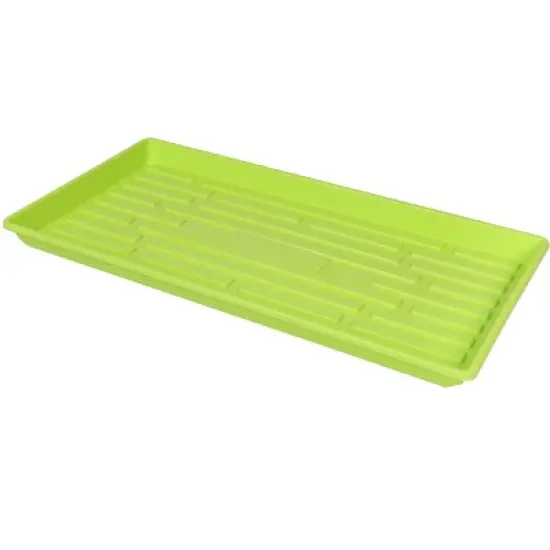 SUNPACK 10" x 20" Heavy Duty Shallow Plastic Seed Starting Tray, 1" image {6}