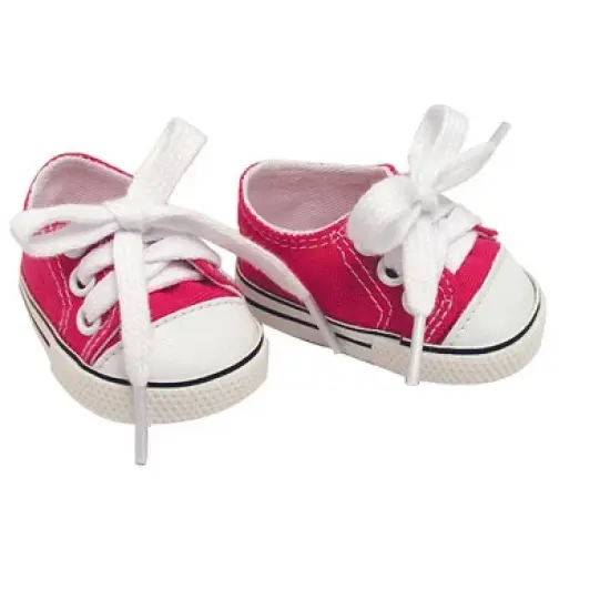 Sophia's - 18" Doll - Canvas Sneakers - Hot Pink image {1}