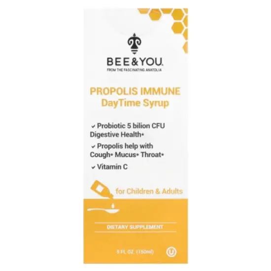 Bee&You Propolis Immune DayTime Syrup, 5 fl oz (150 ml) image {3}