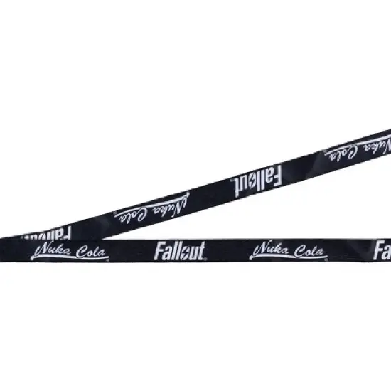 Fallout Lanyard Nuka Cola Zap That Thirst Clear ID Badge Holder Keychain with Bottle Cap Charm Multicolored image {4}