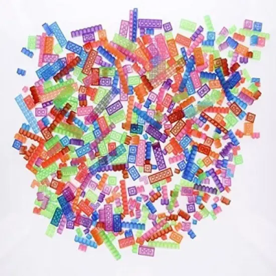 Big Bag of Bricks Classic Building Bricks - Glow in the Dark, 1000 Pieces image {1}