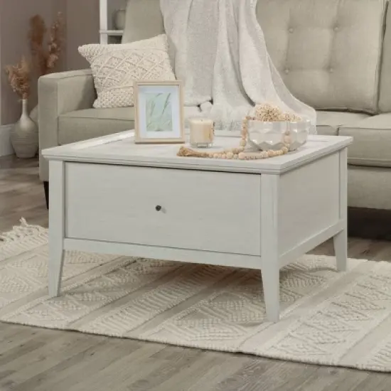 Sauder Larkin Ledge Storage Coffee Table with Drawer Glacier Oak image {2}