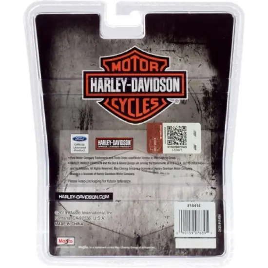 1993 Ford SVT Cobra Black "Harley Davidson" 1/64 Diecast Model Car by Maisto image {1}