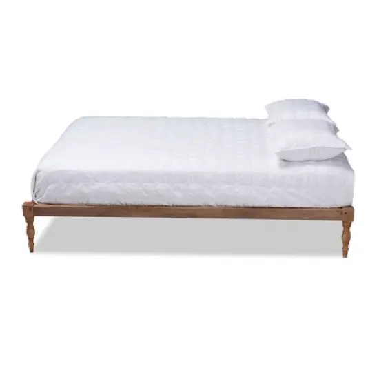 Iseline Finished Wood Platform Bed Frame - Baxton Studio image {7}