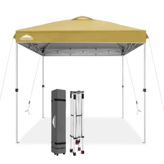 EAGLE PEAK 8x8ft Pop Up Canopy Tent Instant Outdoor Canopy with Wheeled Bag image {10}