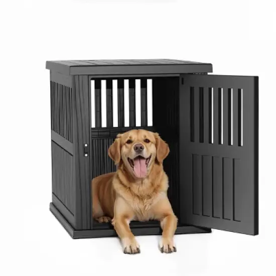 Dolonm Furniture-Style Durable Dog house Furniture with Lockable Door,for Small Medium Large Dogs image {2}