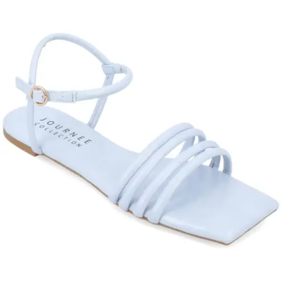 Journee Collection Womens Lyddea Tru Comfort Foam Buckle Multi Strap Sandal image {10}