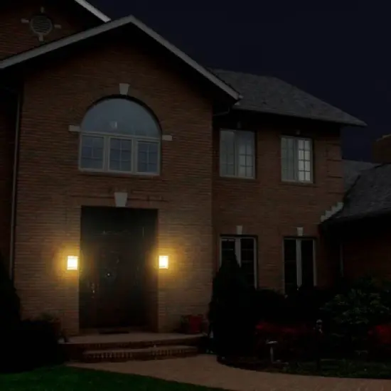 LED Solar Half Moon Wall Light - Techko Maid image {8}