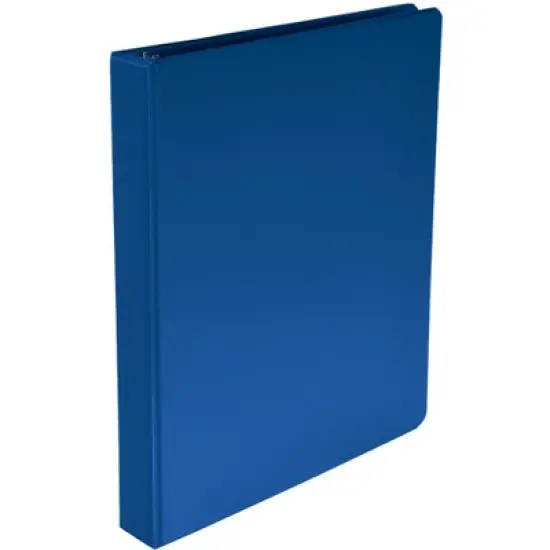 School Smart D Ring Binder, Polypropylene, 1 Inch, Blue image {6}